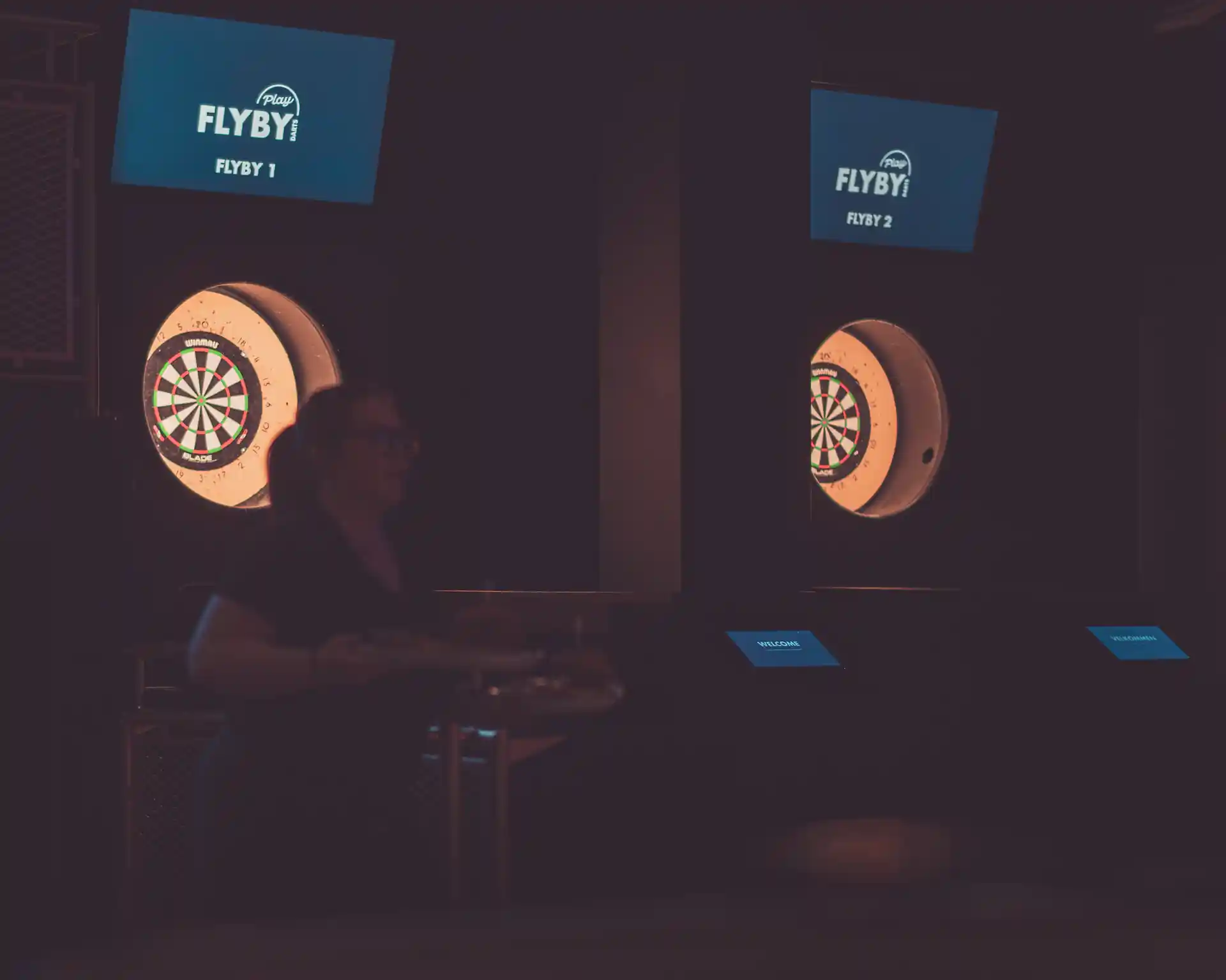 Flyby darts at wall in Tromsø.